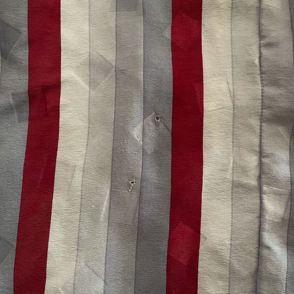 Vintage 70s striped A line dress sz 14 - Picture 7 of 8
